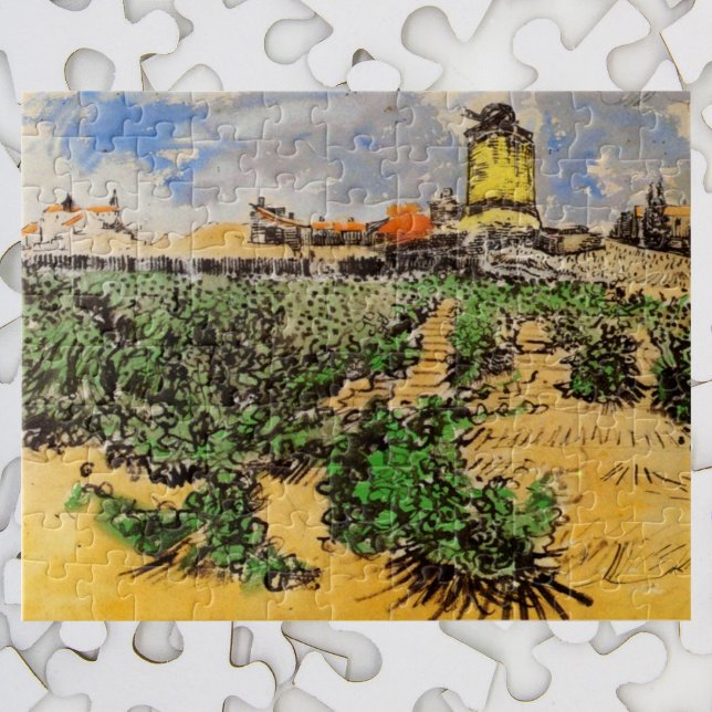 Puzzle Van Gogh Mill of Alphonse Daudet at Fontevielle (Créateur téléchargé)