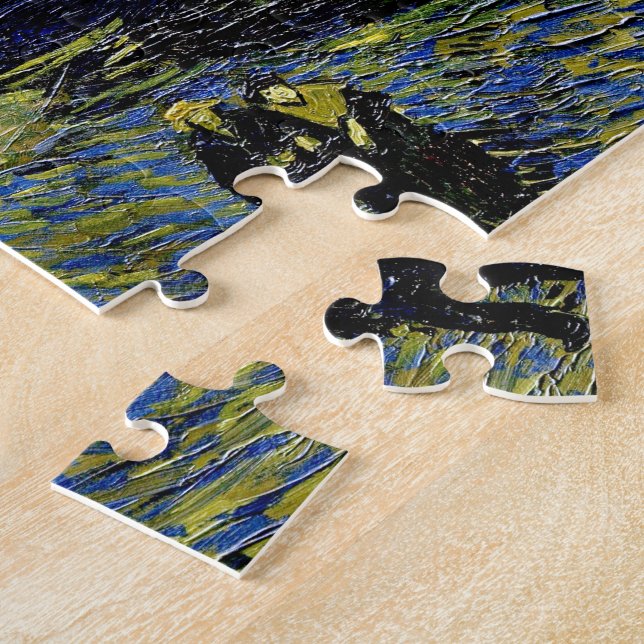 Puzzle Van Gogh Nuit Sur Le Rhône 1888 (Côté)