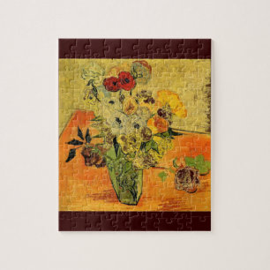 Puzzle Van Gogh Peinture de fleurs capricieuses et vignes