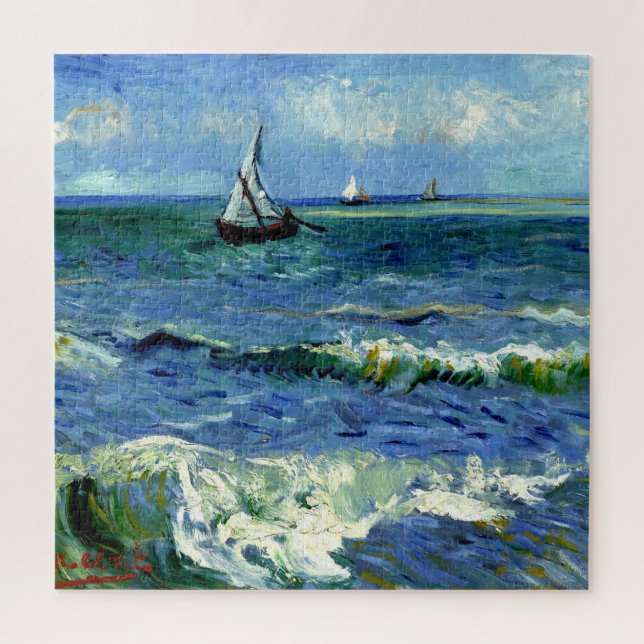 Puzzle Van Gogh peinture, Seascape, (Vertical)