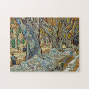 Puzzle Van Gogh Peinture sur grands platanes