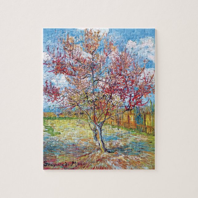 Puzzle Van Gogh - Pink Peach Trees (Vertical)