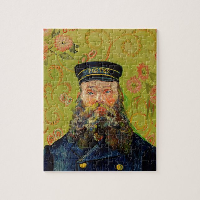 Puzzle Van Gogh Postman Portrait Painting Old Antique Art (Vertical)