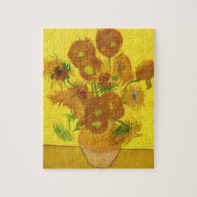 Puzzle Van Gogh Quinze Tournesols En Vase Art (Vertical)