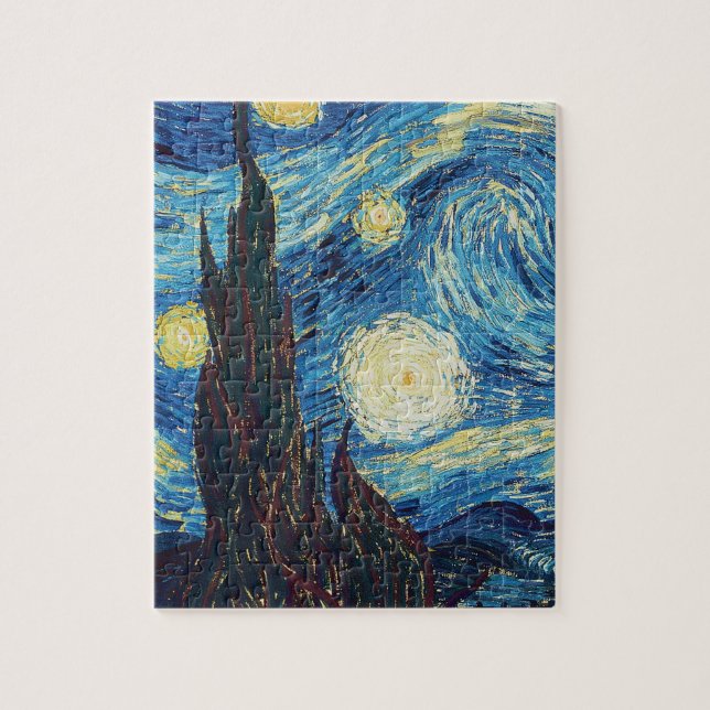 Puzzle Van Gogh Starry Classic Nuit Impressionnisme Art (Vertical)