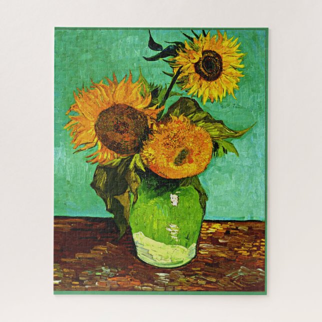 Puzzle Van Gogh - Sunflowers (three) (Vertical)