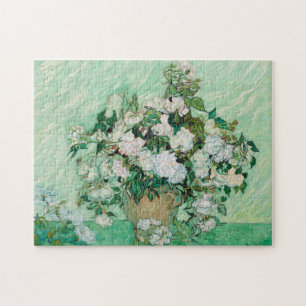 Puzzle Van Gogh Vase avec Roses Roses Roses Rose Peinture