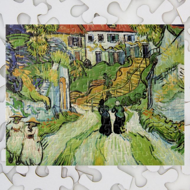 Puzzle Van Gogh Village Street et Steps Auvers, Figures (Créateur téléchargé)
