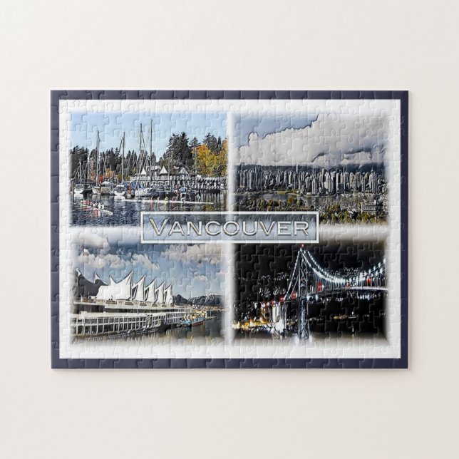 Puzzle Vancouver - Canada - Mosaic - (Horizontal)