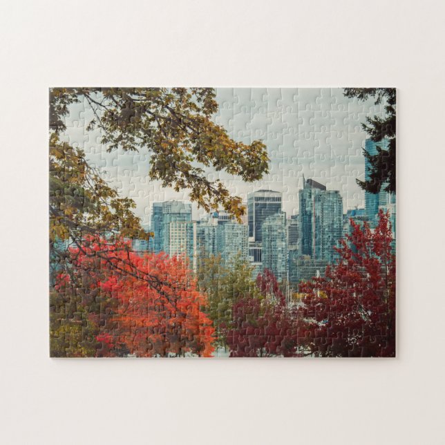Puzzle Vancouver (Colombie-Britannique) Ville Skyline Aut (Horizontal)