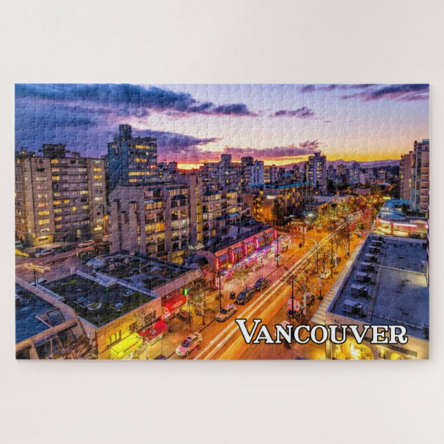 Puzzle Vancouver Skyline, Colombie-Britannique, Canada (Horizontal)