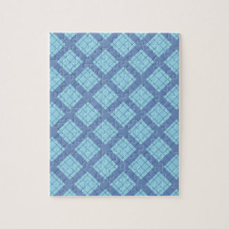 Puzzle Variation bleue Plaid