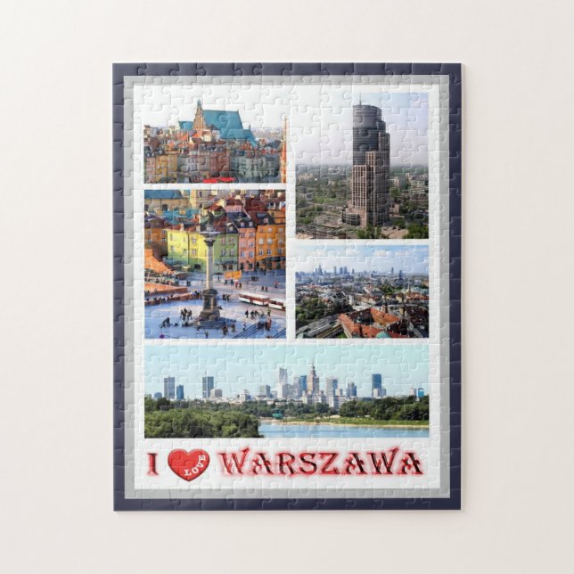 Puzzle Varsovie - I Love - (Vertical)