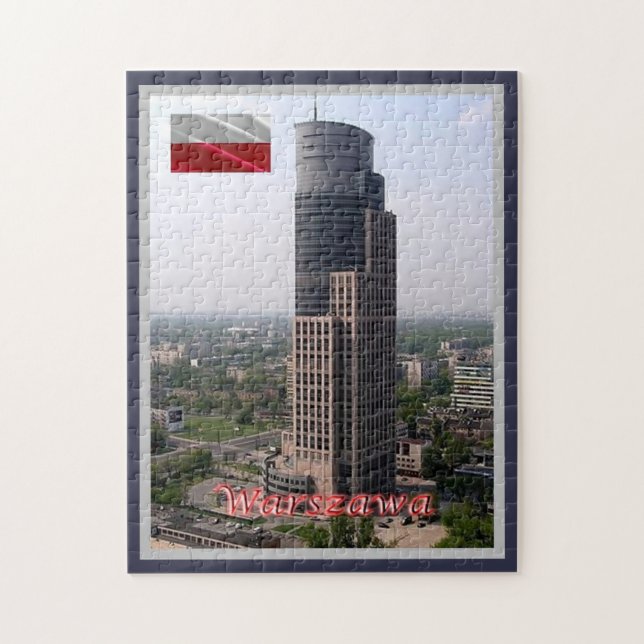 Puzzle Varsovie - Tour de commerce - Pologne - (Vertical)