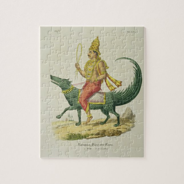 Puzzle Varuna, Dieu des océans, gravé par Charles Eti (Vertical)