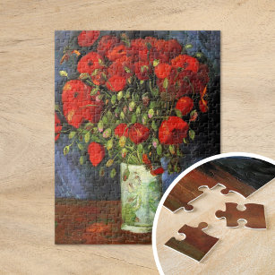 Puzzle Vase avec des papillons rouges   Vincent Van Gogh