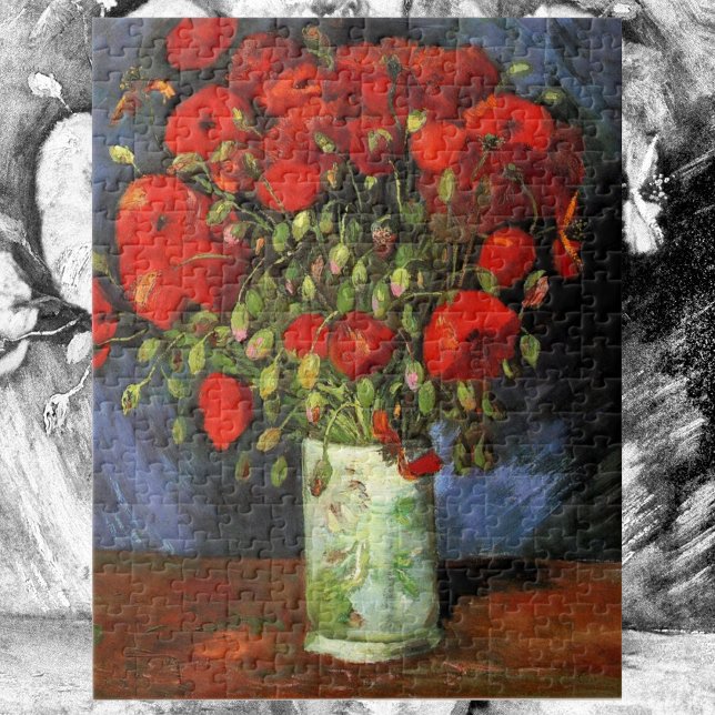 Puzzle Vase avec des pavots rouges par Vincent van Gogh (Créateur téléchargé)