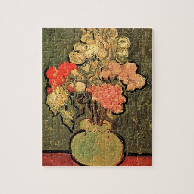 Puzzle Vase avec rose-mallows de Vincent van Gogh (Vertical)