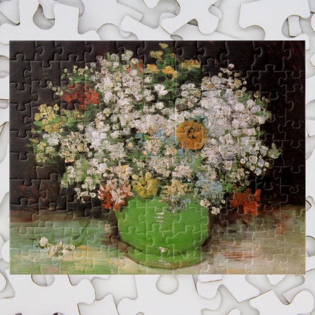 Puzzle Vase avec Zinnia Flowers par Vincent van Gogh (Créateur téléchargé)