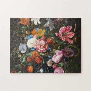 Puzzle Vase de fleurs. Créateur Jan Davidsz de Heem.