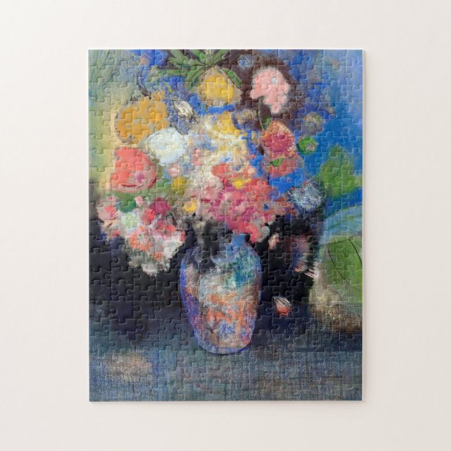 Puzzle Vase de fleurs, Redon (Vertical)
