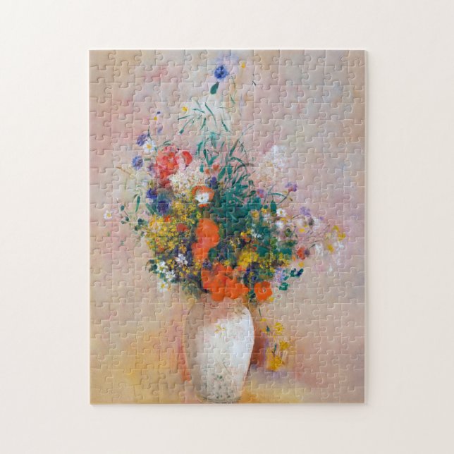 Puzzle Vase de fleurs, Redon (Vertical)