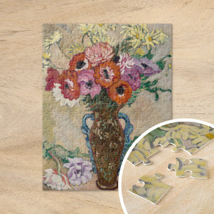 Puzzle Vase décorée avec des anémones   Louis Valtat