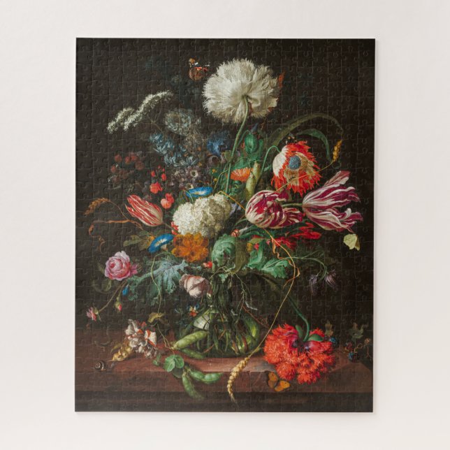 Puzzle Vase des fleurs par Jan Davidsz de Heem (Vertical)