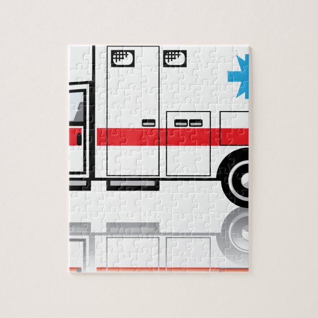 Puzzle Vecteur d'ambulance (Vertical)