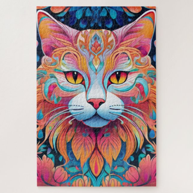 Puzzle Vector Cat (Vertical)