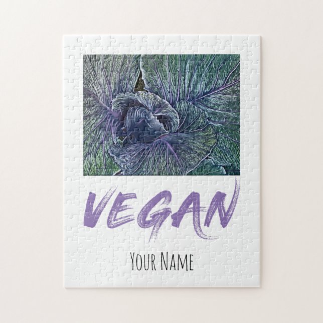 Puzzle Vegan Red Cabbage (Vertical)