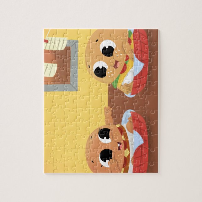 Puzzle végétarien et d'Angus (Vertical)