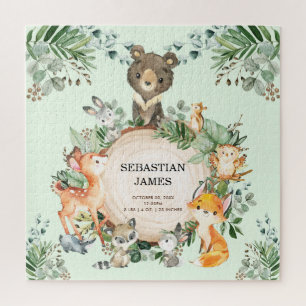 Puzzle Végétation Forêt Boisée Bébé Animaux Statistiques