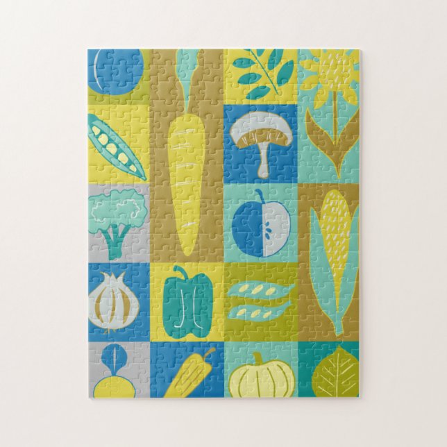 Puzzle Veggie Blocks II (Vertical)