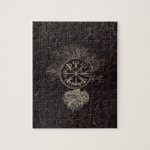 Puzzle Vegvisir et arbre de la vie - Yggdrasil