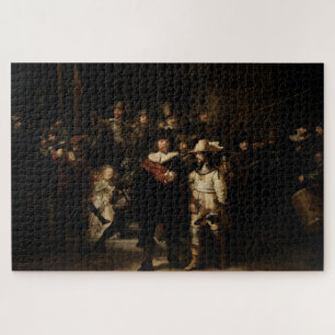 Puzzle Veille nocturne par Rembrandt