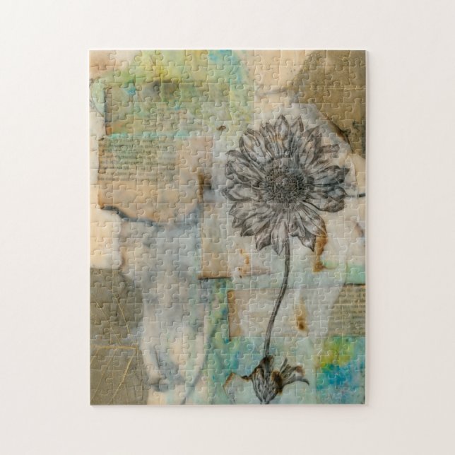 Puzzle Vellum Floral I (Vertical)