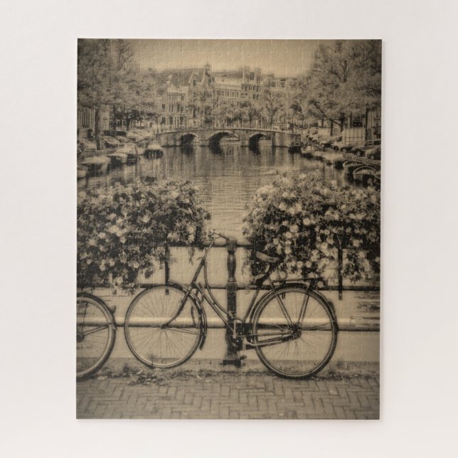 Puzzle Vélo à Amsterdam - 16x20 - 520 pcs (Vertical)