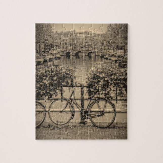 Puzzle Vélo à Amsterdam 8x10 - 110 pcs (Vertical)