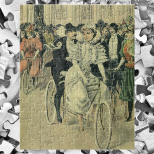 Puzzle Vélo neuf mariée et mariée Mariage victorienne