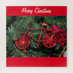 Puzzle Vélo sur un sapin de Noël