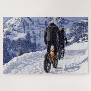 Puzzle Vélos à grosses pneus pour la neige Vélos de monta