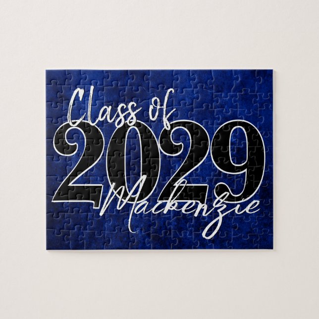 Puzzle Velvet Grad | Sapphire Blue Dark Jewk Tone Grunge (Horizontal)