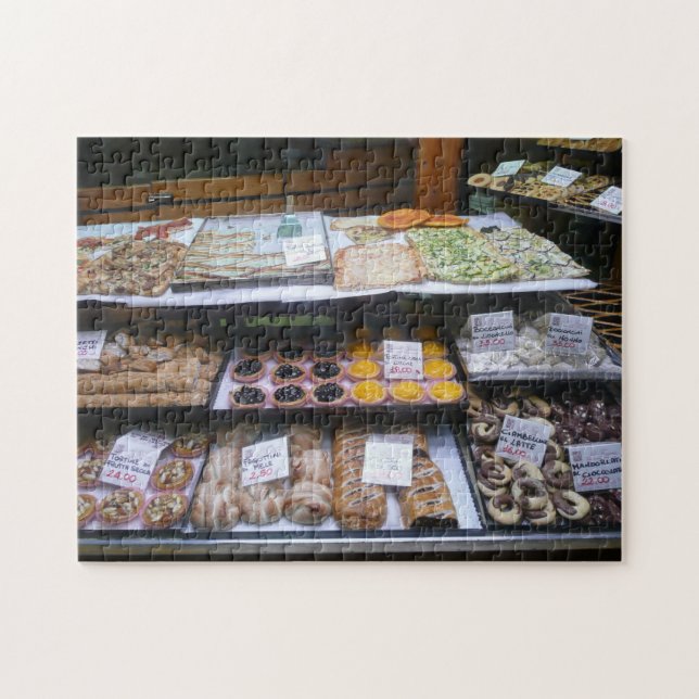 Puzzle Vendeur de rue italien, pâtisserie (Horizontal)