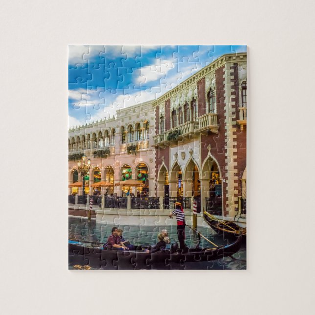 Puzzle Venetian Las Vegas Gondola Canal Architecture (Vertical)