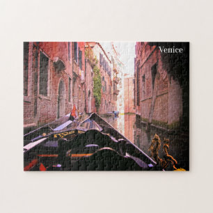 Puzzle Venise Gondola Ride Italienne Vacances Carte posta