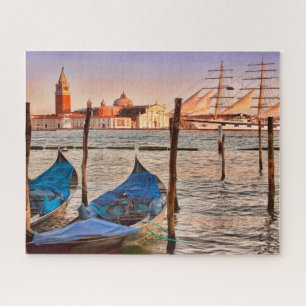 Puzzle Venise, Italie Gondolas & Voilier