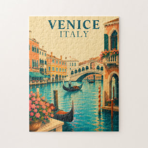 Puzzle Venise Italie Voyage Vintage Grand Canal Gondole