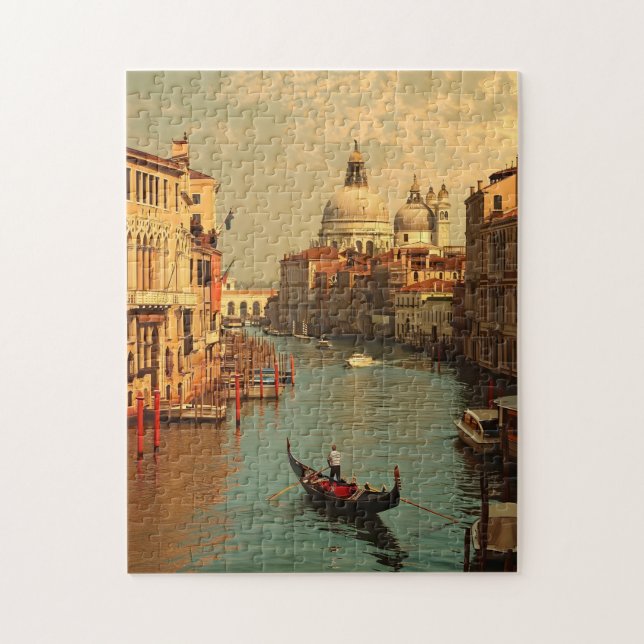 Puzzle Venise vintage : une carte postale intemporelle (Vertical)
