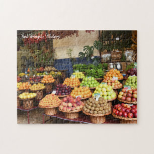Puzzle Véritable stand de fruits Portugal-Madère